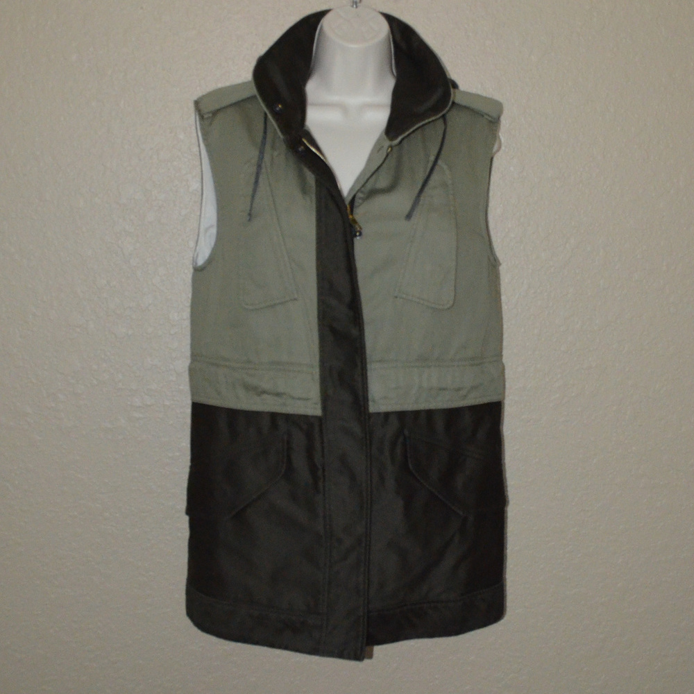 NWOT $595 Sz 0 Rag & Bone Kinsley Army Green Vest